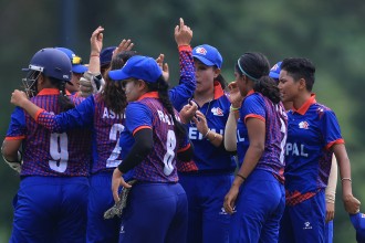 महिला क्रिकेट टोली विजयी
